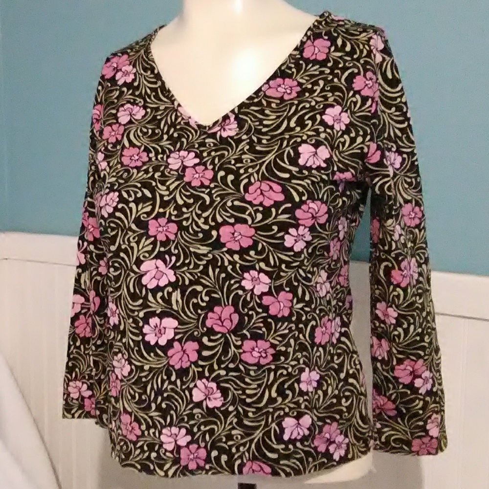SALE Apostrophe Petite Cropped Shirt. Size PM